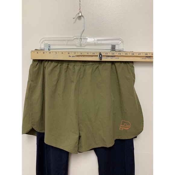 Praise Green 2 In 1 Running Shorts Pants Size XL - Picture 3 of 5